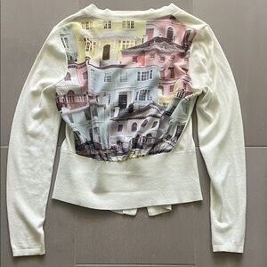 Ted Baker Multicolor Architectural Print Blouse